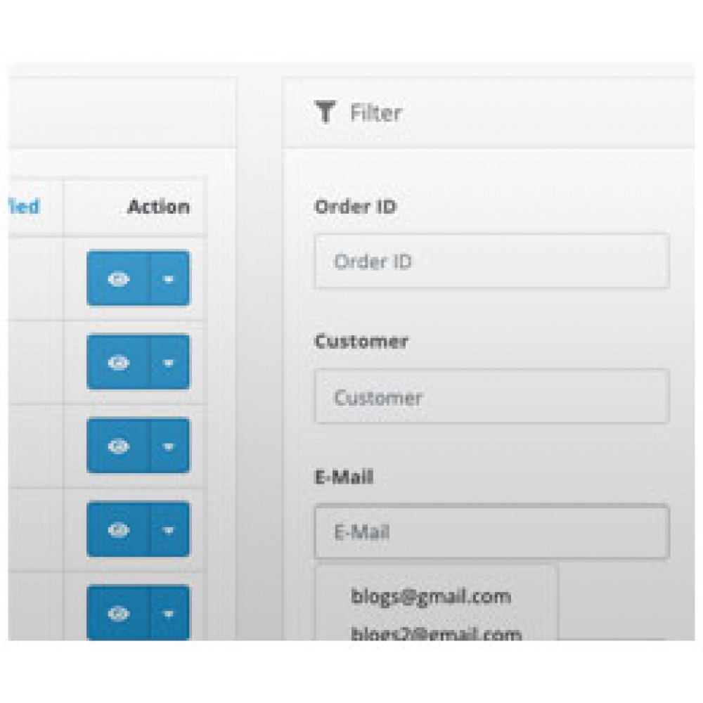 Opencart Admin Filter Orders by Email